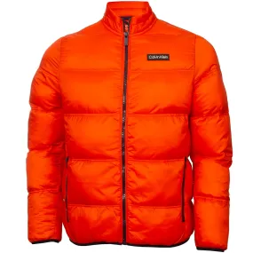 Everyday Layer Style Mesh Ventilation Panels Calvin Klein Torrington Padded Jacket - Spicy Orange