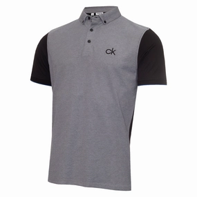 Comfy Touch Calvin Klein Hagen Pique Polo Shirt - Black