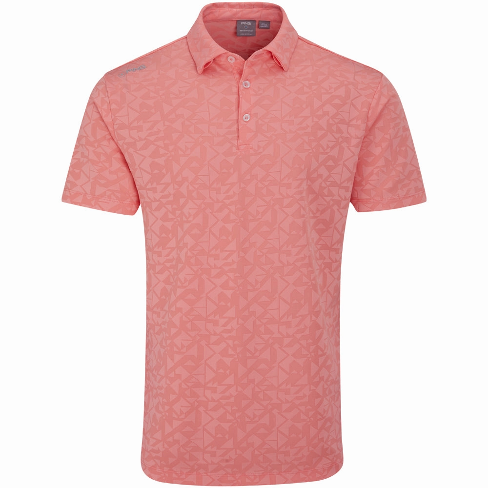 Soft Fabric Ping Geo-Camo Polo Shirt - Desert Flower