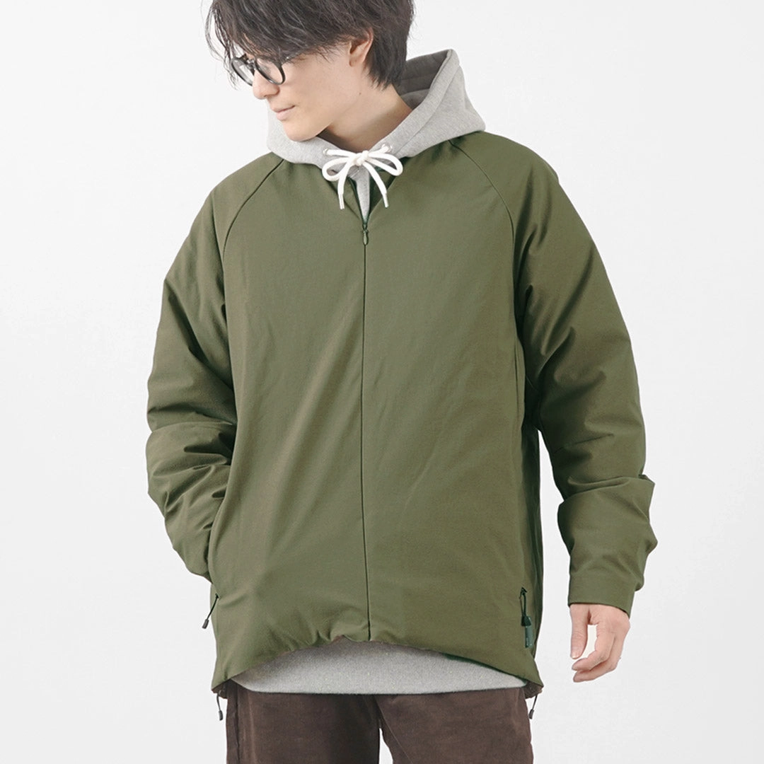 ALLIED FEATHER   DOWN / Down Blouson Low Profile Logoing Stretch Cloth