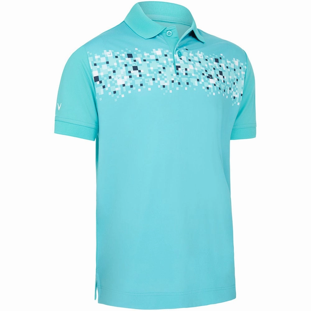 Callaway Cut And Paste Print Polo Shirt - Baltic Prom
