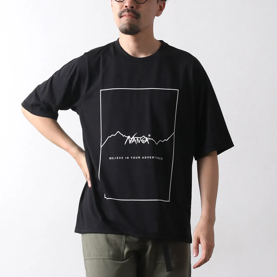 Beach Outfit NANGA / Dry Mix Frame Logo T-Shirt
