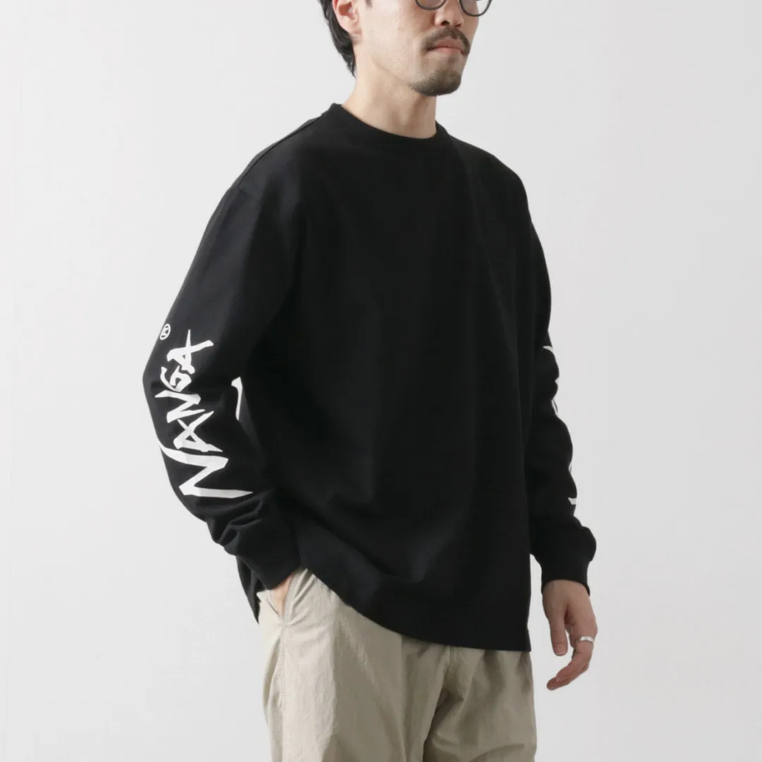 Easy-to-Style Top Quick Drying NANGA / Eco Hybrid Sleeve Logo Long Sleeve T-Shirt