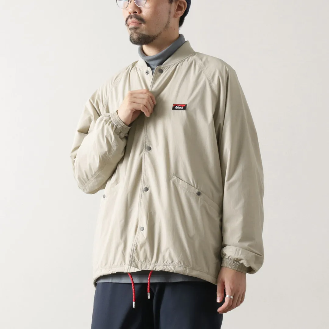 Non Irritating Collar Stretchable Material NANGA / Ribbed Collar Coach Jacket
