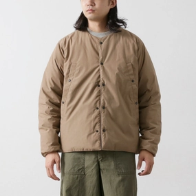 NANGA / HINOC Down Cardigan Jacket Model 2025 Abrasion resistant Mid Length Design