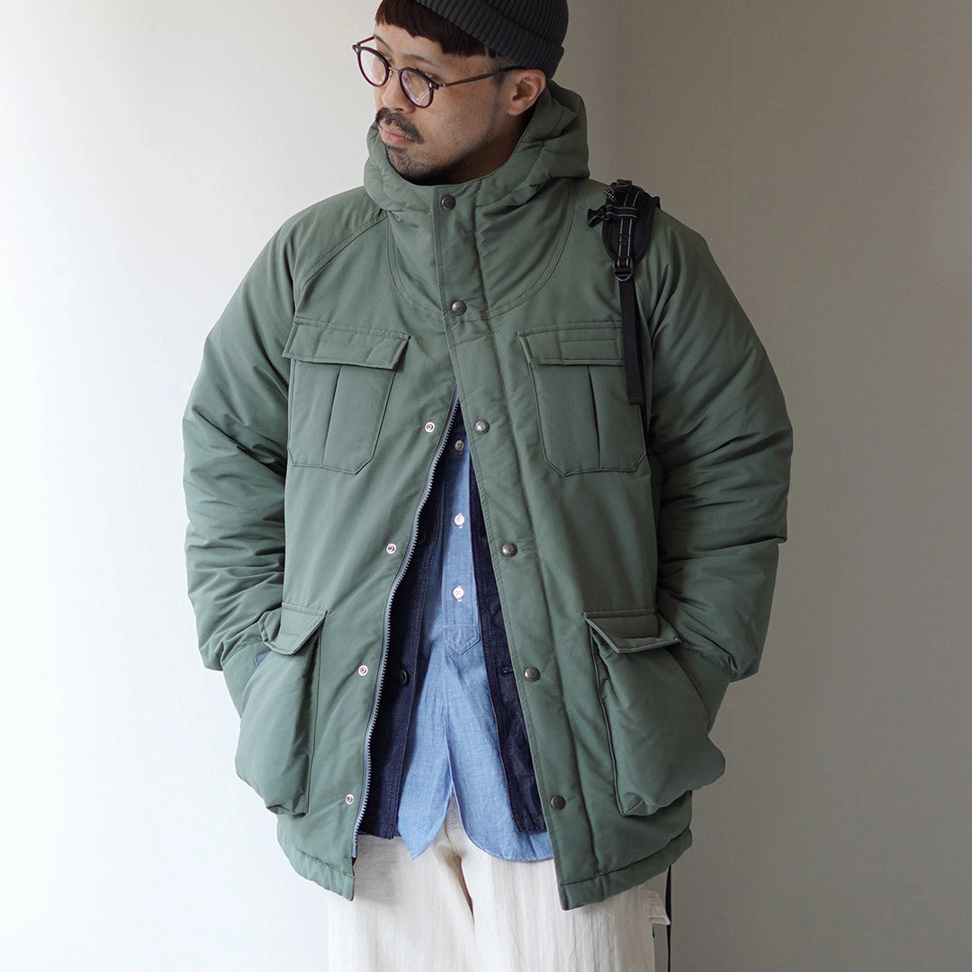 NANGA / SIERRA DESIGNS Collaboration Cordura 60/40 770FP Down Mountain Parka Ventilation Panels Stretchable Material