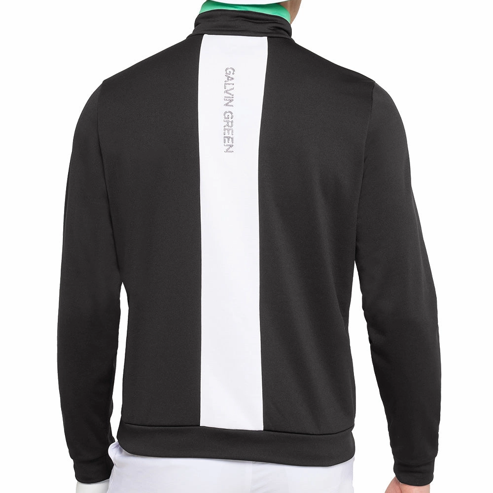 Galvin Green Dario Full Zip Mid Layer - Black/White color trend