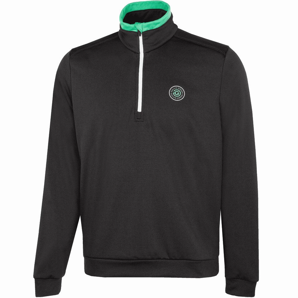 Galvin Green Dario Full Zip Mid Layer - Black/White Checkered Stylish Hoodie