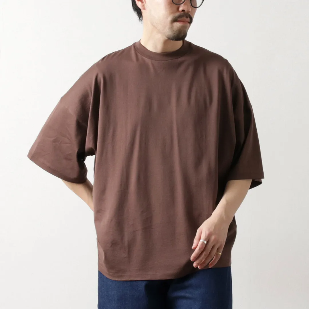 HANDVAERK / Short Sleeve Tapered Big T-Shirt Drop Shoulder Cut Trendy Wearable