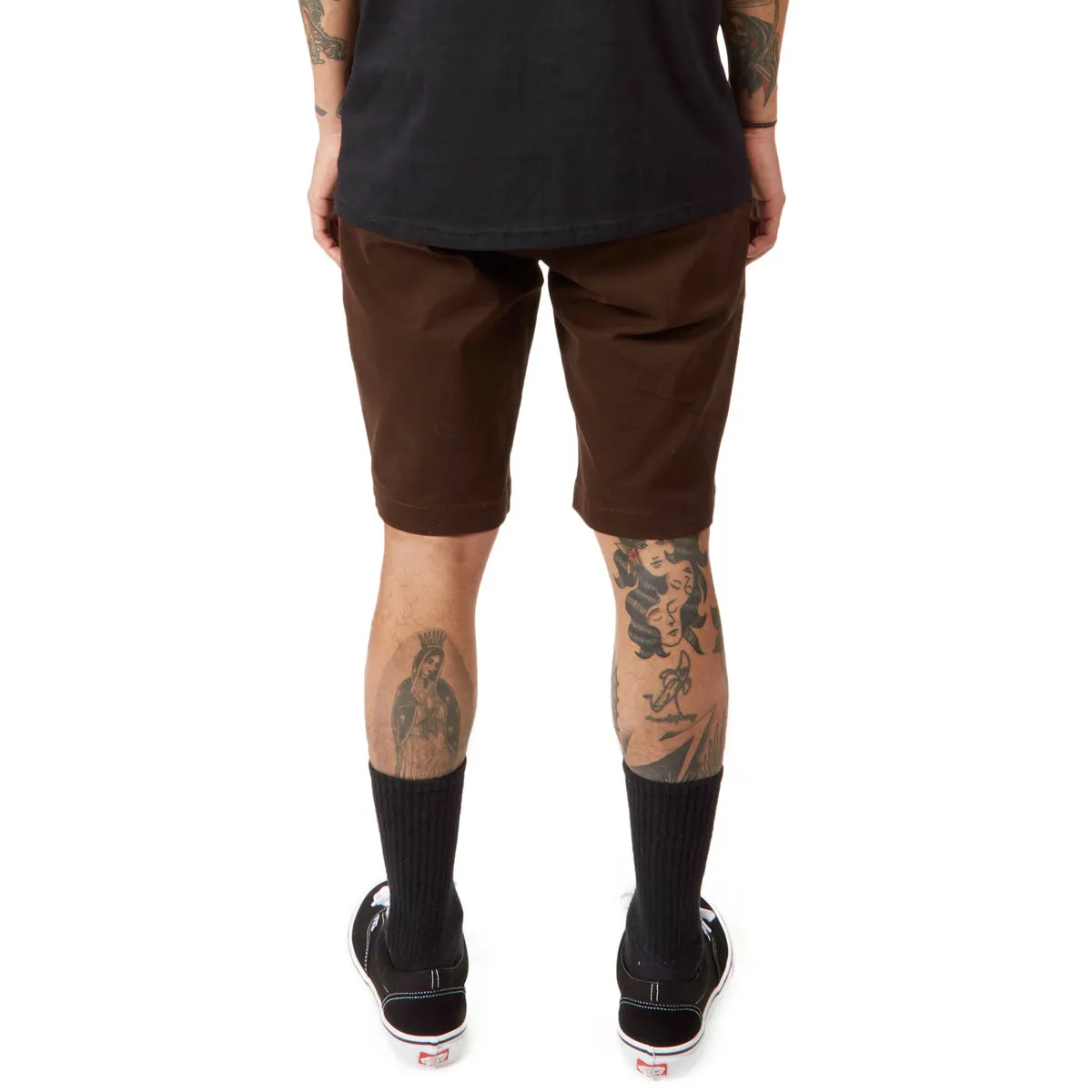 Playful Style Multi Pocket Functionality CCS Stretch Chino Shorts - Chocolate