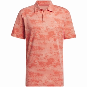 Fresh Style Chilly Wear adidas Go-To Print Polo Shirt - Preloved Scarlet