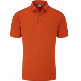 Ping Halcyon Polo Shirt - Russet Multi Street Smart Circular Knit Construction