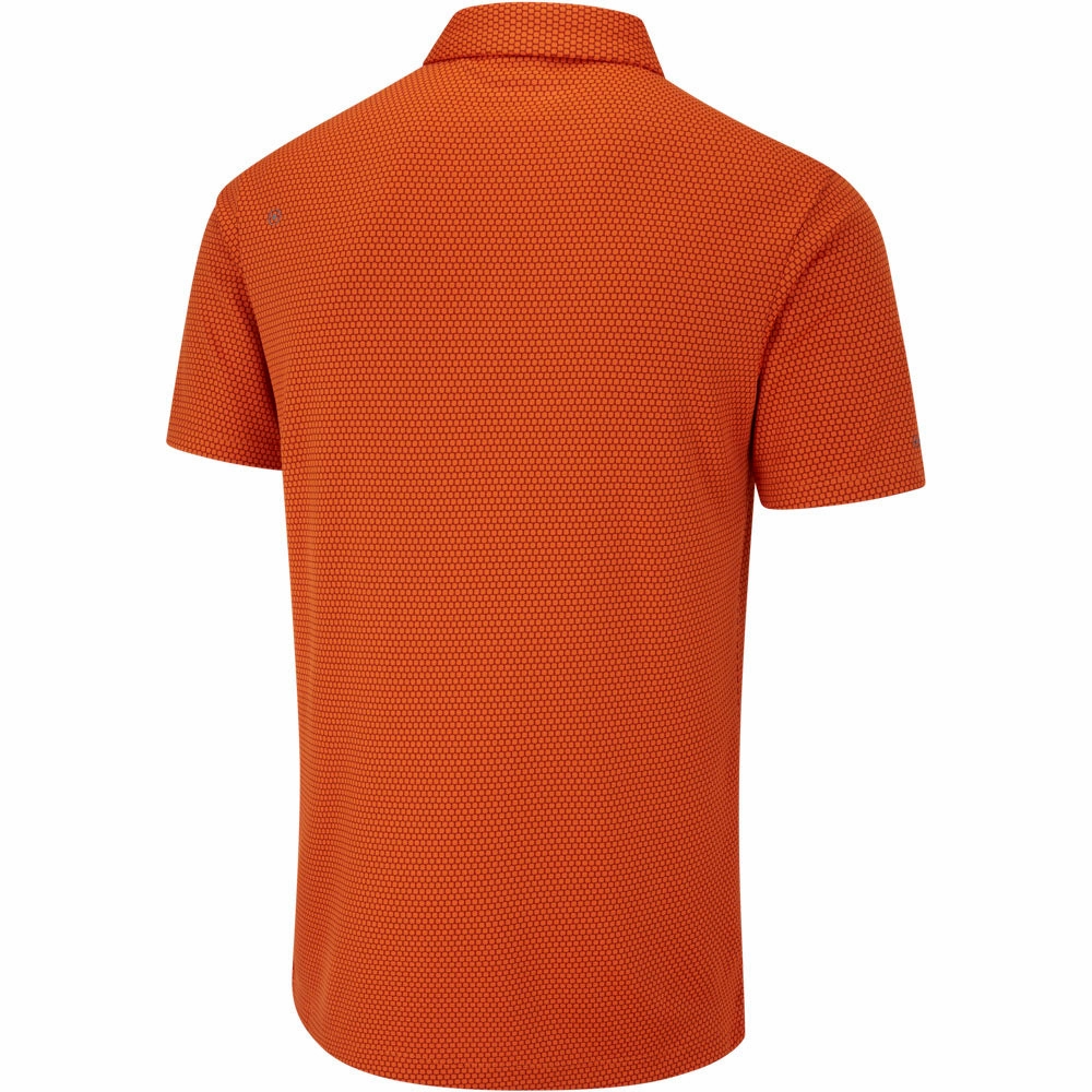 Ping Halcyon Polo Shirt - Russet Multi Timeless Fashion Moisture Management Fabric