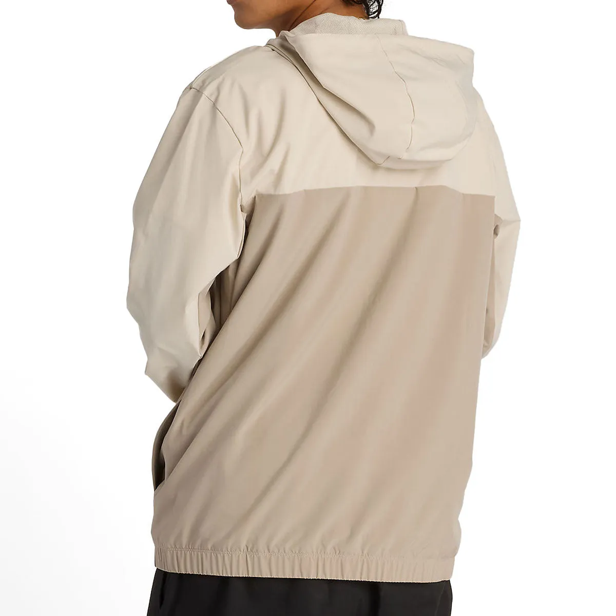 New Balance Numeric Woven Full Zip Jacket - Arid Stone OdorControlTreatment snag resistant