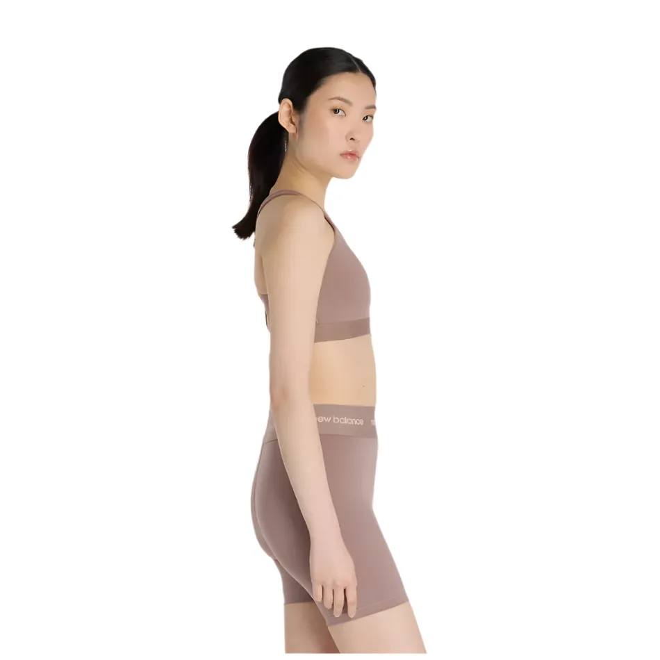 New Balance Women's Essential Run Bra in Earth Shadow AW25 High-quality