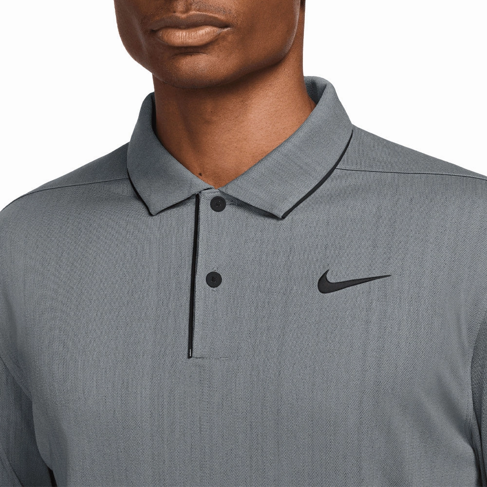 Reinforced Hems Seamless Edging Nike Victory  Dri-FIT Polo Shirt - Cool Grey/White/White