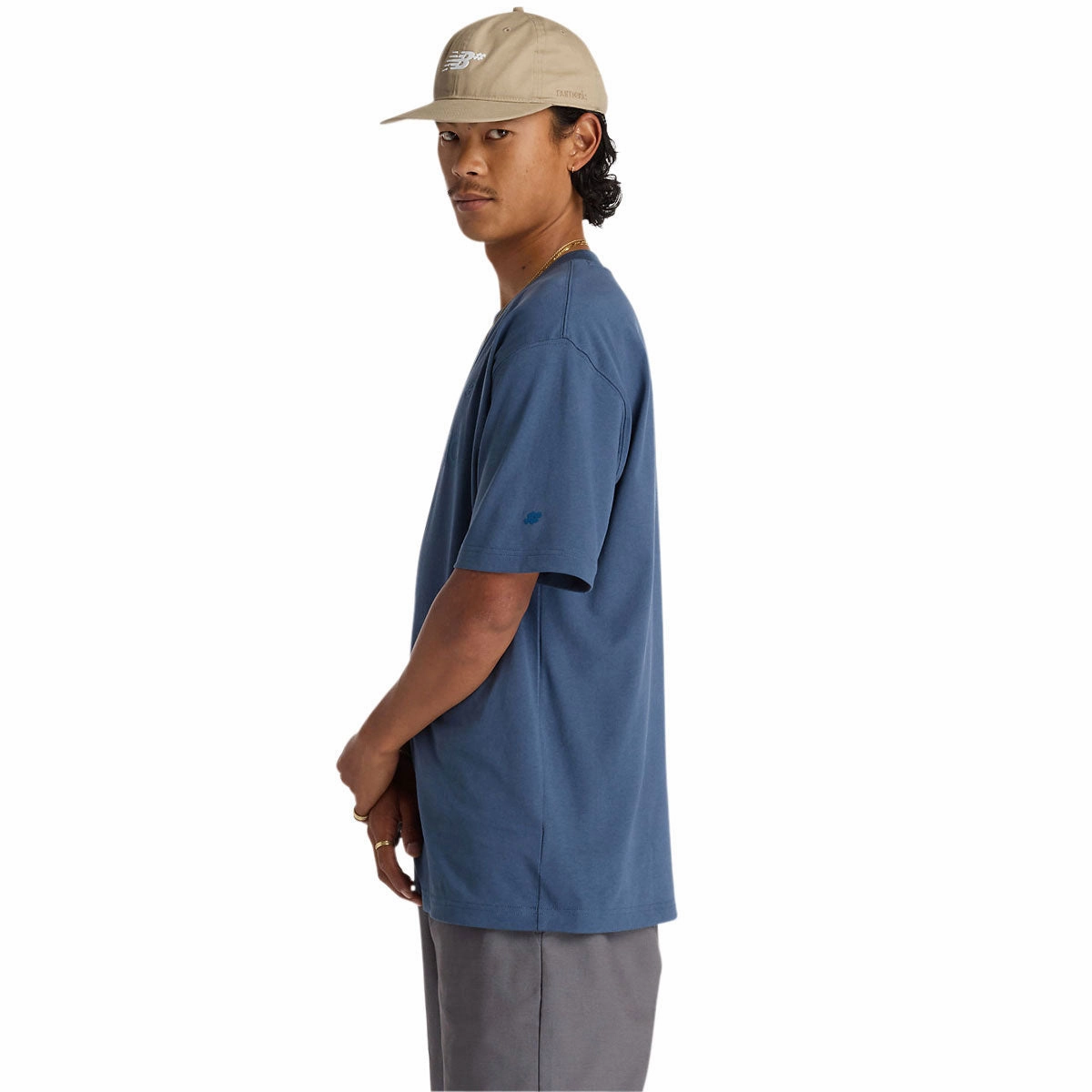Summer Favorite TaglessCollar New Balance Numeric Cotton T-Shirt - Blue