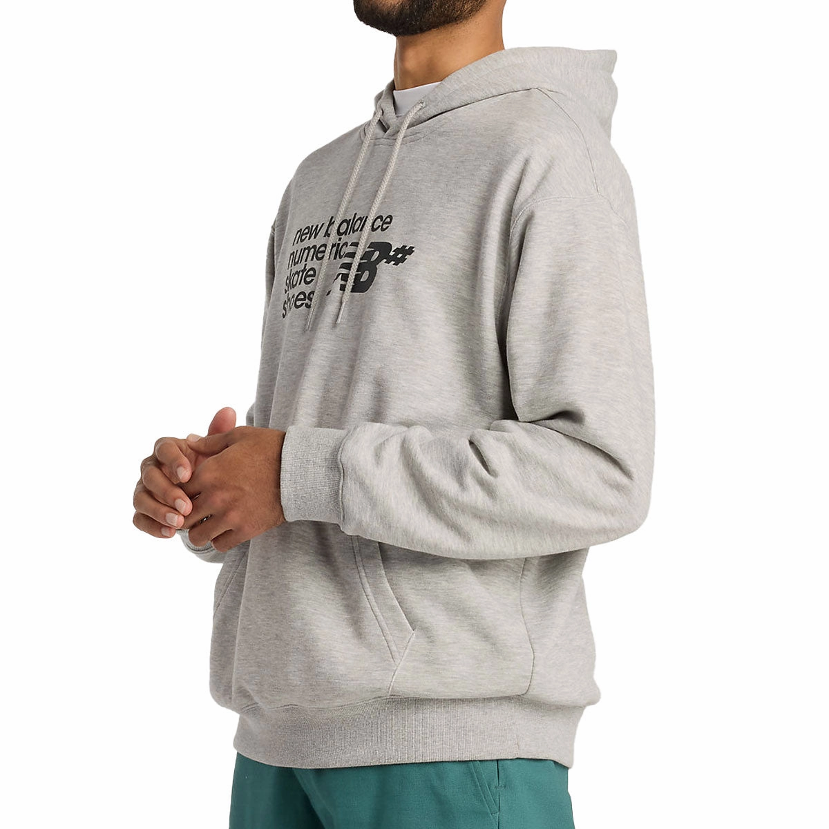 New Balance Numeric Logo Hoodie - Athletic Grey Unlined Design Date Night Casual