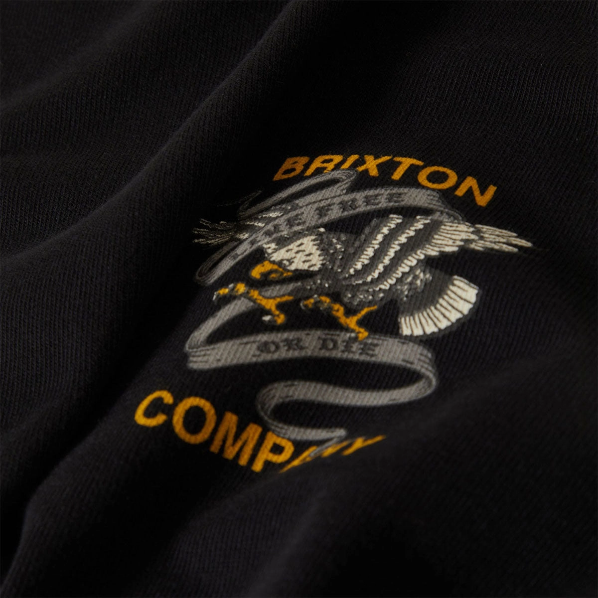 Simple and Chic certified Brixton Live Free Heavyweight Relaxed T-Shirt - Black Classic Wash