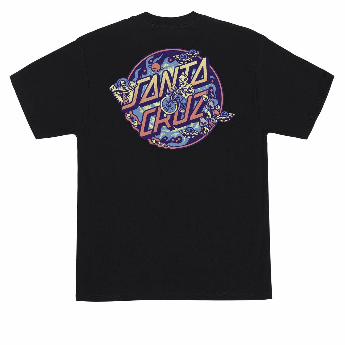 Santa Cruz Winkowski Dope Plant 2 Dot T-Shirt - Black Relaxed Vibes Edgy