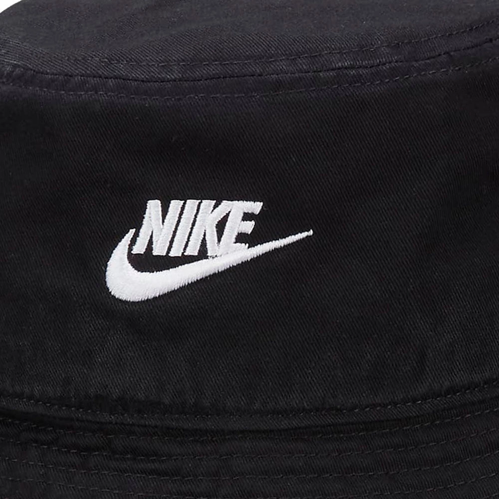 Nike Apex Futura Washed Bucket Hat - Black/White Elegant Finish