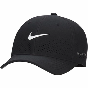 Nike Dri-FIT ADV Rise Structured SwooshFlex Cap - Black/Anthracite/White Festival Outfit Daily Touch