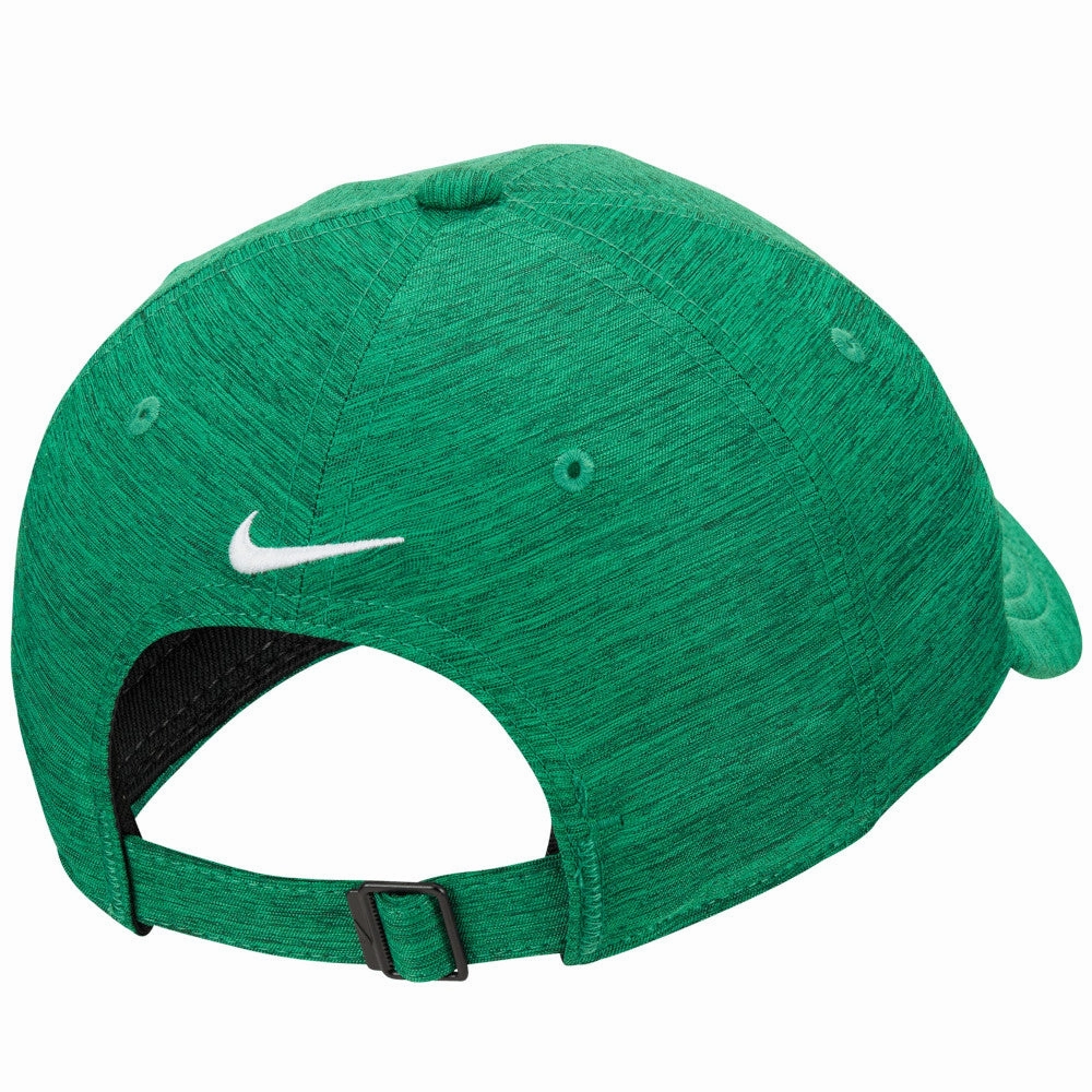 College Wardrobe Essential Piece Nike Dri-FIT Club Structured Heathered Cap - Stadium Green/Vintage Green/White