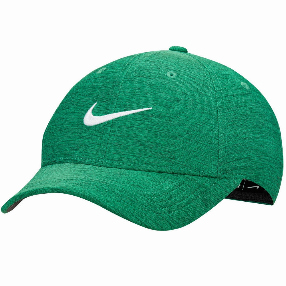 Nike Dri-FIT Club Structured Heathered Cap - Stadium Green/Vintage Green/White Festival Ready