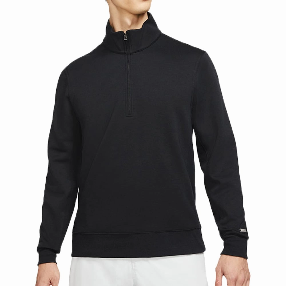 Nike Dri-FIT Mens Players Half Zip Pullover Top - Black Chill Style Outdoor Sporty