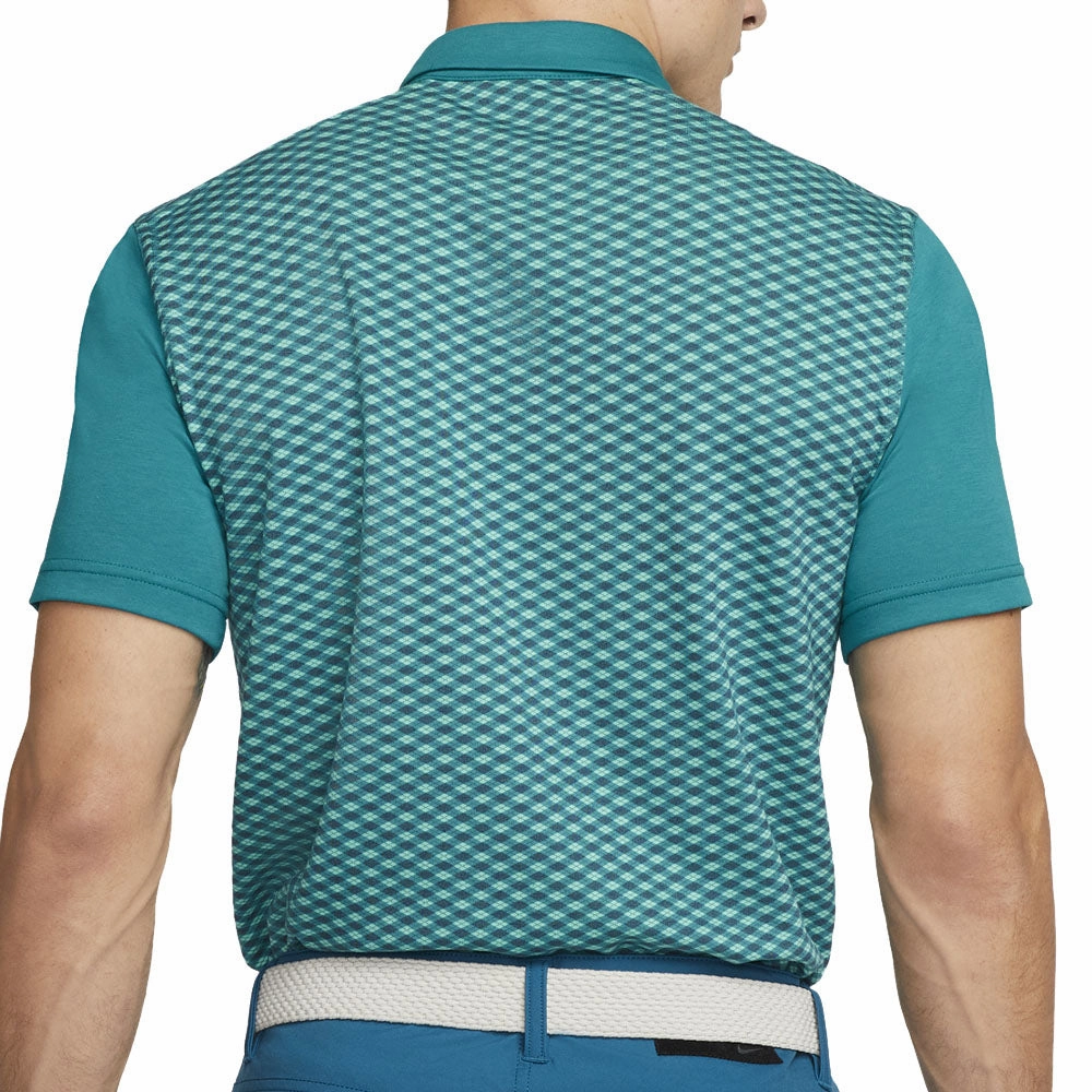 Classic Color Light and Comfortable Nike Dri-FIT Player Polo Shirt - Bright Spruce/Brushed Silver