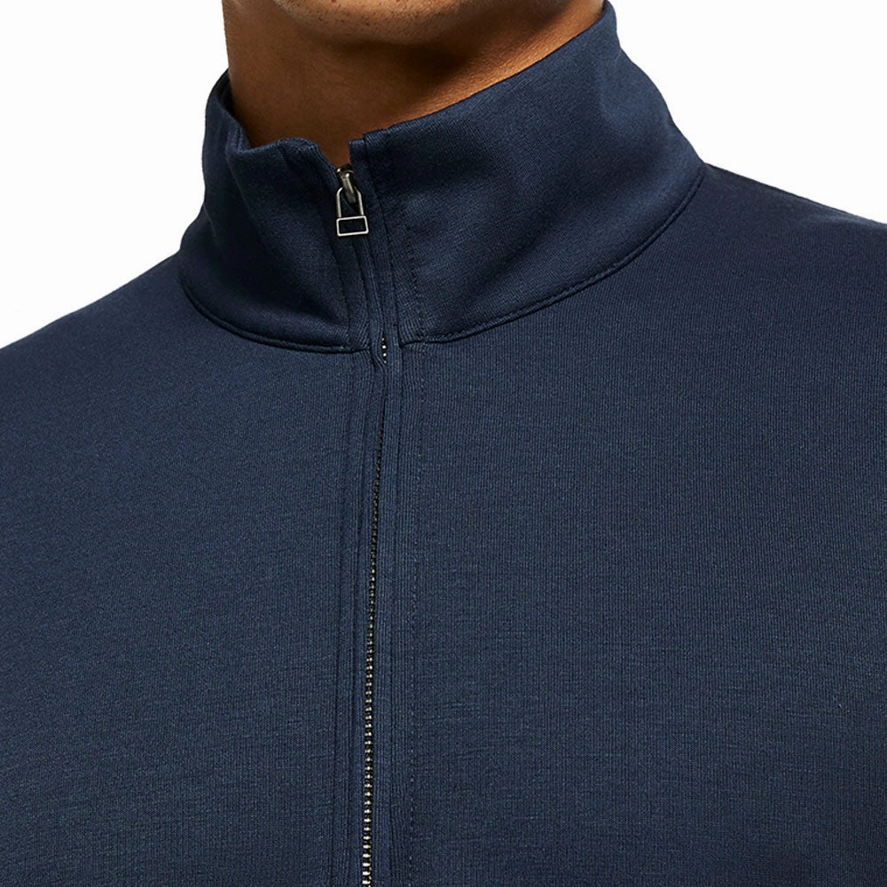Nike Dri-FIT Players 1/2 Zip Top  - Obsidian/Obsidian/Brushed Silver product business casual suitability