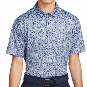 Classic Smart Sporty Style Nike Dri-FIT Tour Camo Polo Shirt - Ashen Slate/White