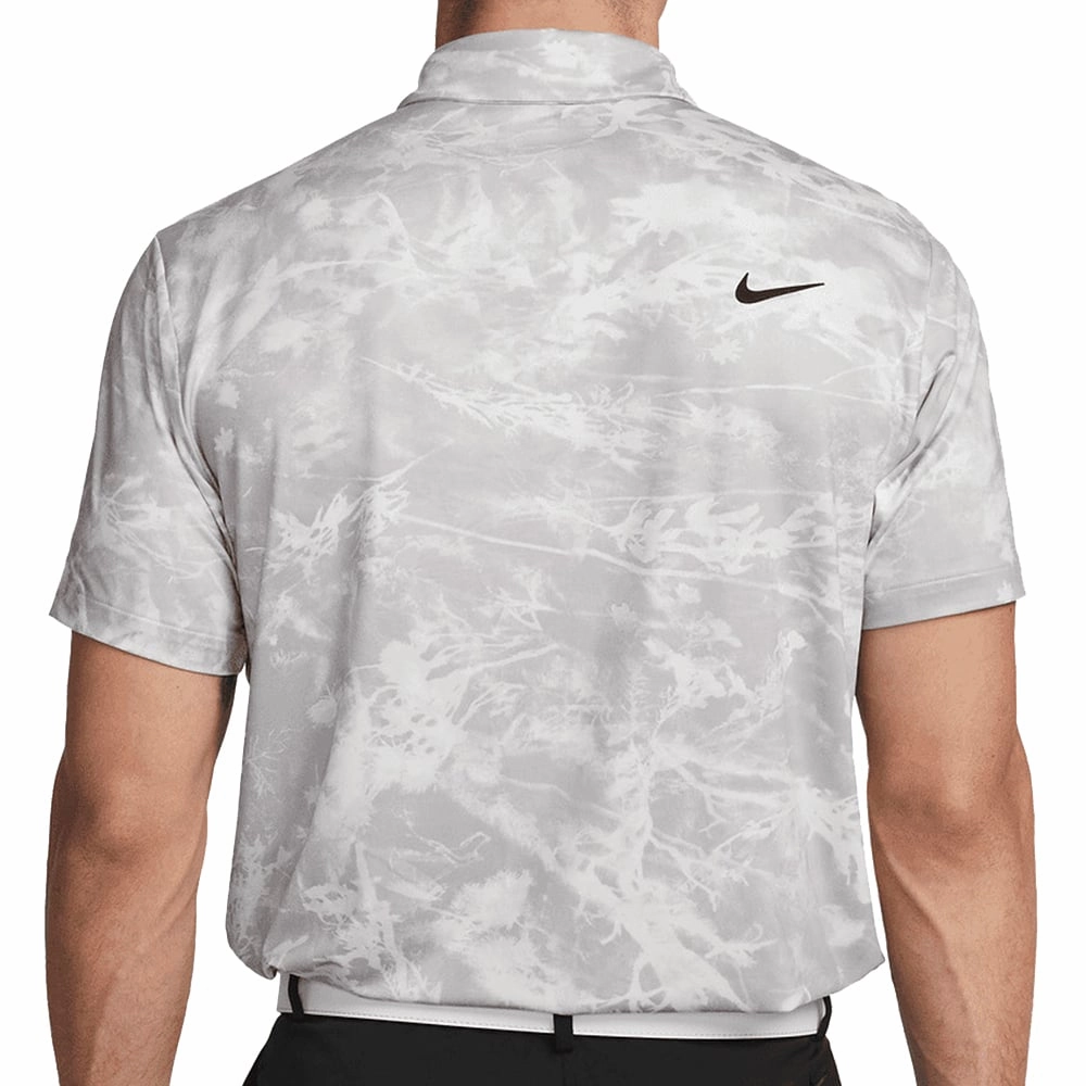Modern Smart Perfect for Workouts Nike Dri-FIT Tour Solar Floral Polo Shirt - Platinum Tint/Black