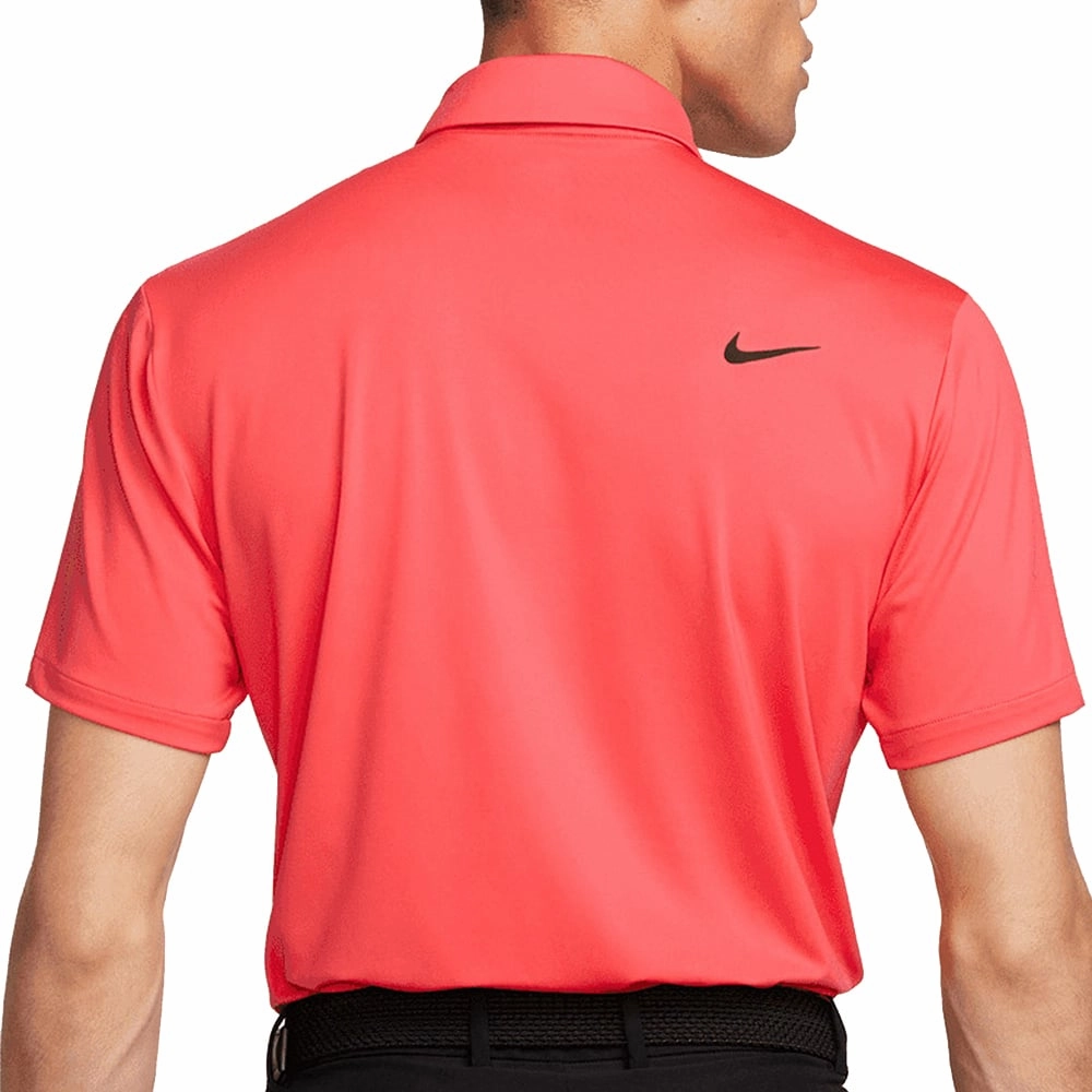 Soft Design Nike Dri-FIT Tour Solid Polo Shirt - Ember Glow/Black
