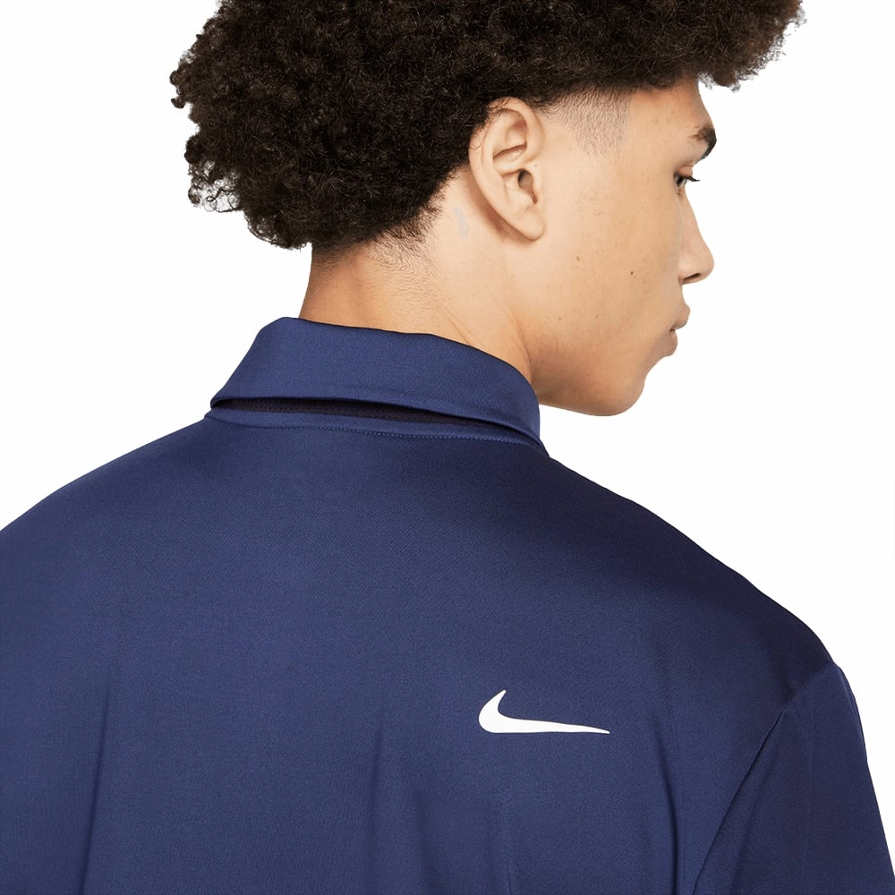 Nike Dri-FIT Tour Solid Polo Shirt - Midnight Navy/White Abrasion resistant Casual Fit