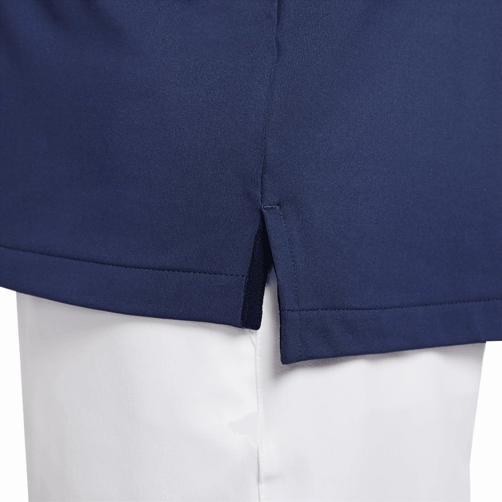 Nike Dri-FIT Tour Solid Polo Shirt - Midnight Navy/White Perfect for Workouts Essential Fashion