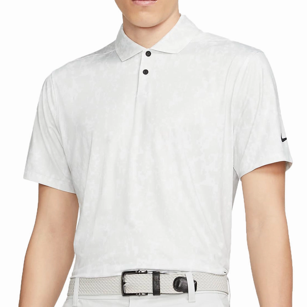 StretchComfortWeave Nike Dri-FIT Vapor Graphic Polo Shirt - Photon Dust/Black