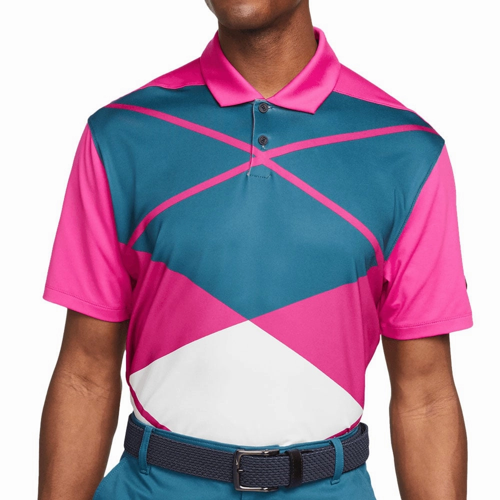 Nike Dri-FIT Vapor Polo Shirt - Active Pink/Black Sustainable Dye Process