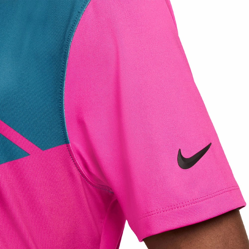 Nike Dri-FIT Vapor Polo Shirt - Active Pink/Black ReinforcedNeckline