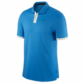 Self Fabric Tape Nike Dri-FIT Vapor Polo Shirt - Photo Blue/Black