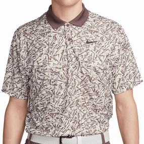 Nike Dri-FIT Victory  Allover Print Polo Shirt - Coconut Milk/Plum Eclipse/Black Relaxed Outfit