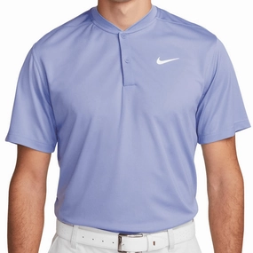 Modern Comfort Style Nike Dri-FIT Victory Blade Polo Shirt - Light Thistle/White