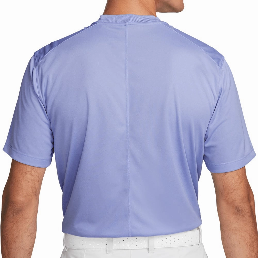 Soft Touch Fabric Nike Dri-FIT Victory Blade Polo Shirt - Light Thistle/White