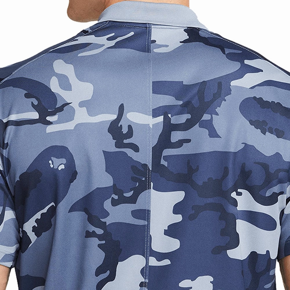 Floral Print Personalized Nike Dri-FIT Victory  Camo Polo Shirt - Ashen Slate/Diffused Blue/White