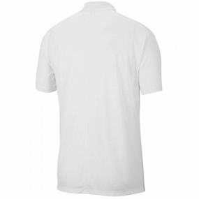 Soft and Lightweight Casual Appeal Nike Dri-Fit Victory Colour Block Polo Shirt - White/Platinum/Black