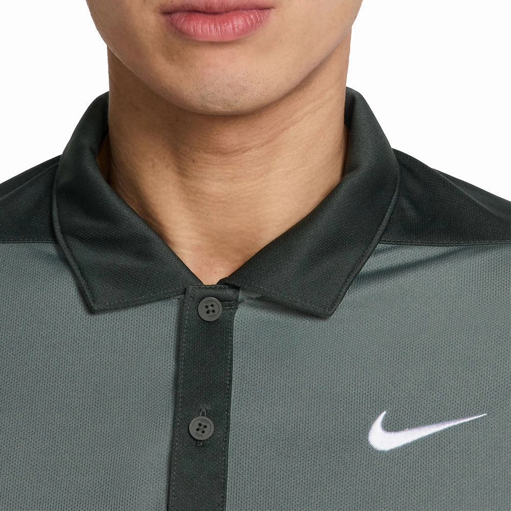 Nike Dri-Fit Victory  Polo Shirt - Clay Green/Night Forest/White elastic waistband casual outing