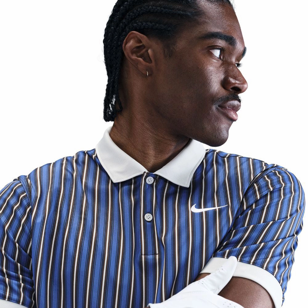 Nike Dri-Fit Victory  Polo Shirt - Comet Blue/Photon Dust/White Durable Material windproof