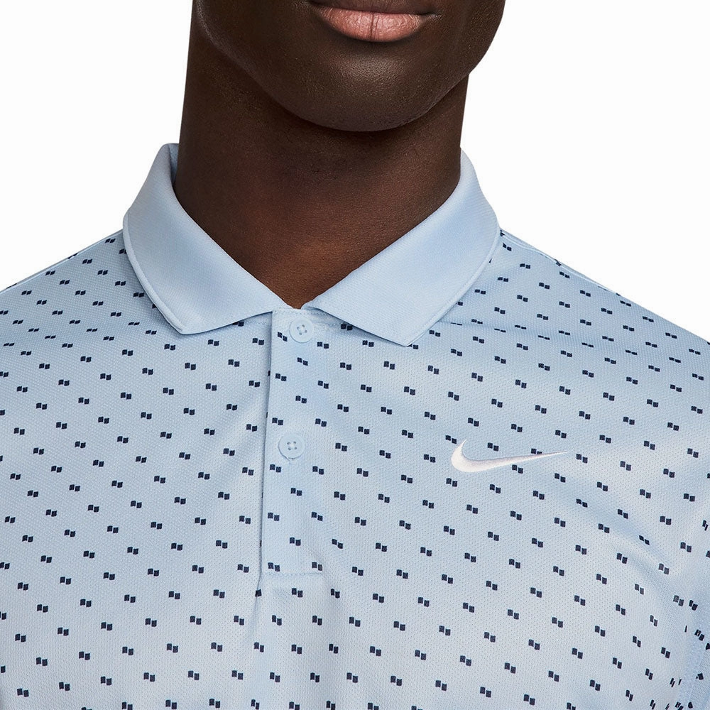 Low Profile Collar City Outfit Nike Dri-Fit Victory  Polo Shirt - Lt Armory Blue/White