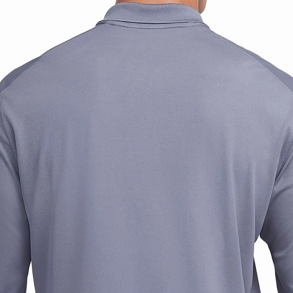 Nike Dri-FIT Victory Solid Long Sleeve Polo Shirt - Light Carbon/Black Essential Casual Comfortable Layering