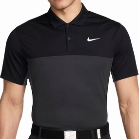 EcoFriendlyMaterial Nike Dri-FIT Victory  Solid Polo Block - Black/Iron Grey/Dark Smoke Grey/White